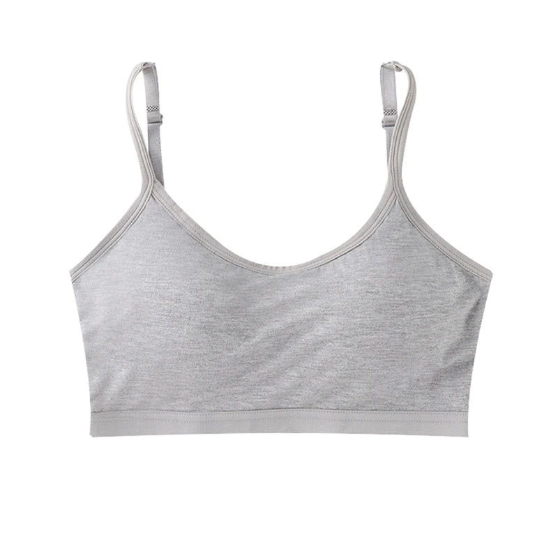 Kids Bras Young Girls Underwear Teenage Training Bras Cotton Kids Brassiere Tube Tops Girl's Sport Bras 10-18 Years