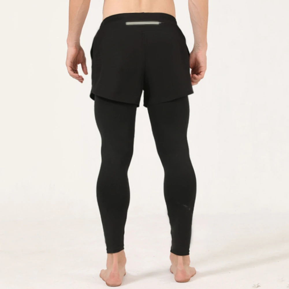 Men’s Fake Two-Piece Outdoor Sport Pants