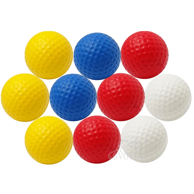 PU Foam Golf Balls Indoor Outdoor Training Colorful Practice Soft Foam Golf Ball Limited Flight Golf Practice Balls Gift