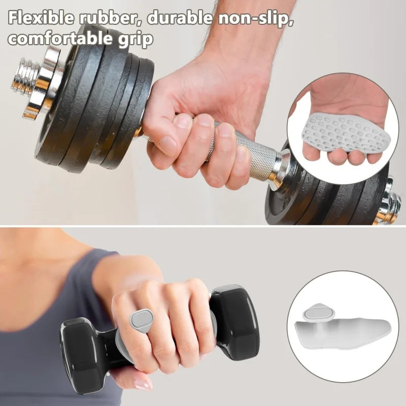 Weight Lifting Grips Gym Hand Grips Lightweight Sturdy Fingerless For Bodybuilding Crossfit Training Fitness Non-Slip Design