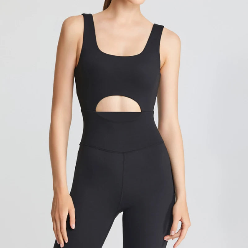 Yoga Jumpsuit For Women Backless Sexy One-piece Bodysuit Fitness Set Breathable Gym Clothing Running Sportswear Outfits