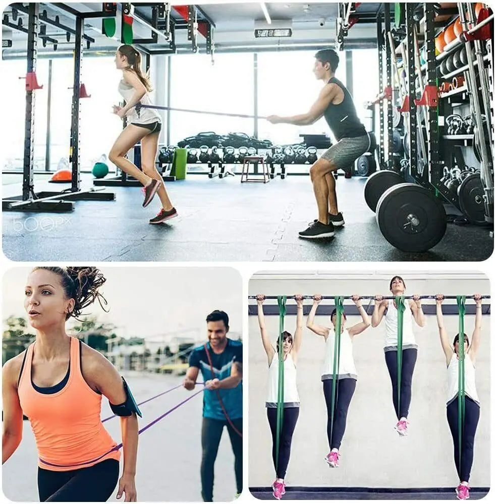 1pcs Strong Resistance Bands Exercise Heavy Duty Loop Sport Expander Stretch Fitness Rubber Pull Up Assist Pilates Gym Workout