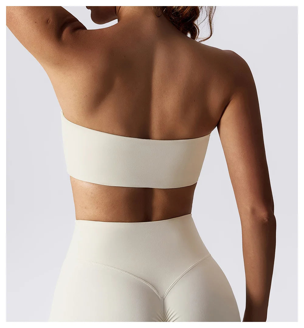 Sports Bras For Women Strapless Bra Padded Top Stretchy Fitness Yoga Tops Bra Sportwear Exercise Clothes Sports Underwear