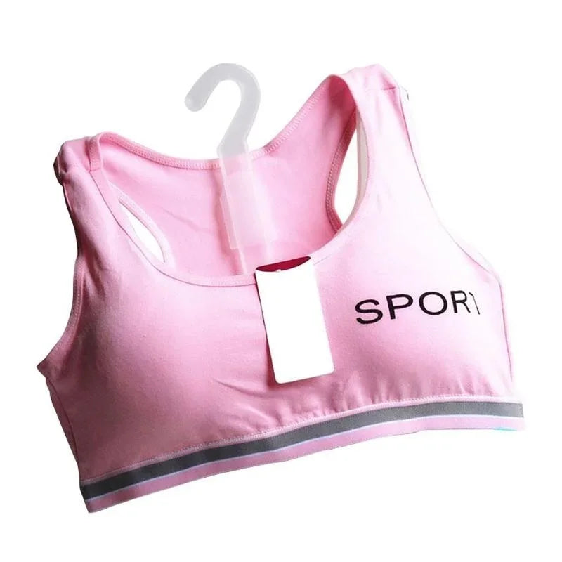 Teenagers Student Lingerie Brassiere Sport Maiden Girl Comfy Underwear Bra Girl Teen Top Sport Bras Sports Bra For Women Gym