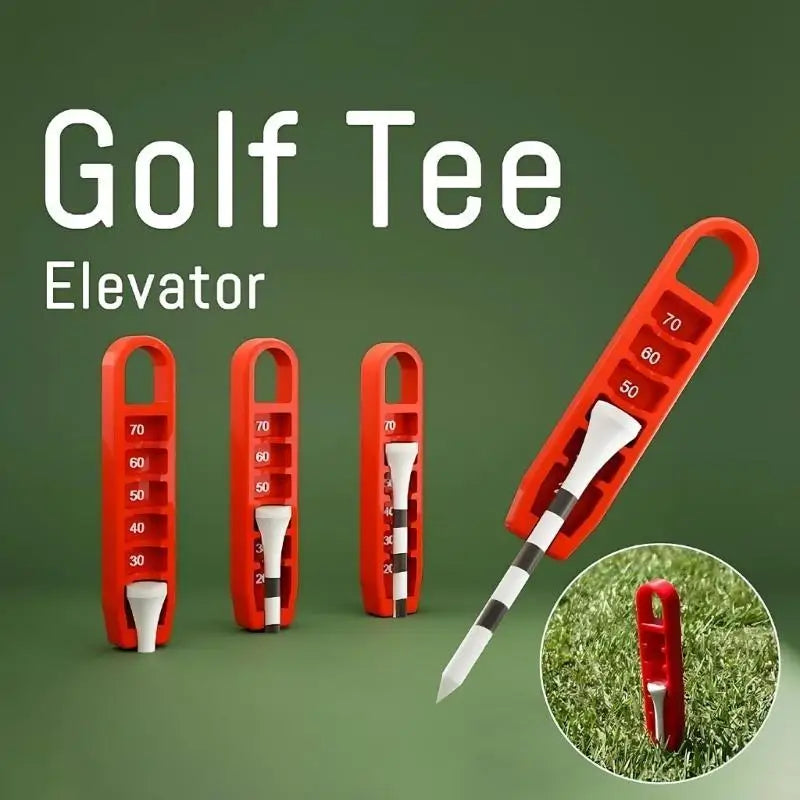 Golf Tees Height Adjuster with Divot Repair Tool Precise Height Adjustment