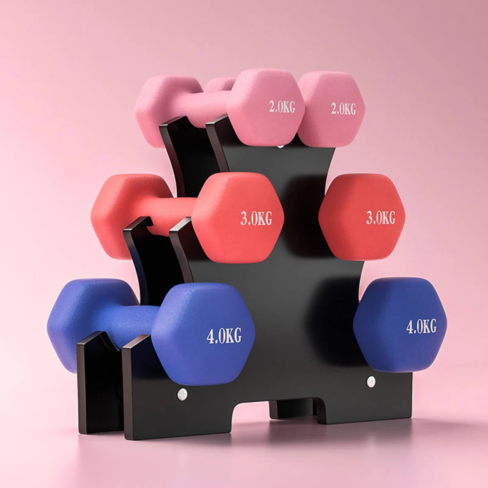 Dumbbell Rack Fitness Fixing Triangle Shaped Stand Storage Bracket Holder Gym Equipment Accessories Gym
