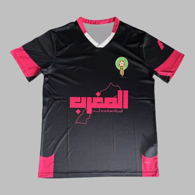 Morocco Soccer Training Jersey Men Women Clothing Special Player Version Breathable Quick Dry Elastic Sports Casual Moto T Shirt