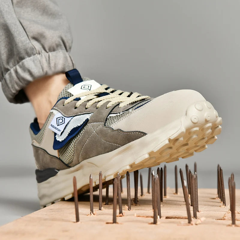 Safety Shoe Men Work Shoes Lightweight Comfortable Safety Sneakers with Steel Toe Caps Breathable Non-Slip male Work Sneakers