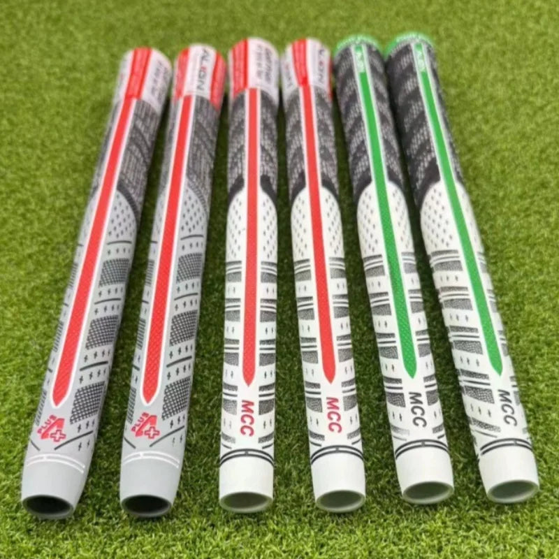 13pcs Golf Club Grips Set - Medium & Standard, Durable Rubber in Black, White, Blue, and Red with Textured Pattern for Enhanced