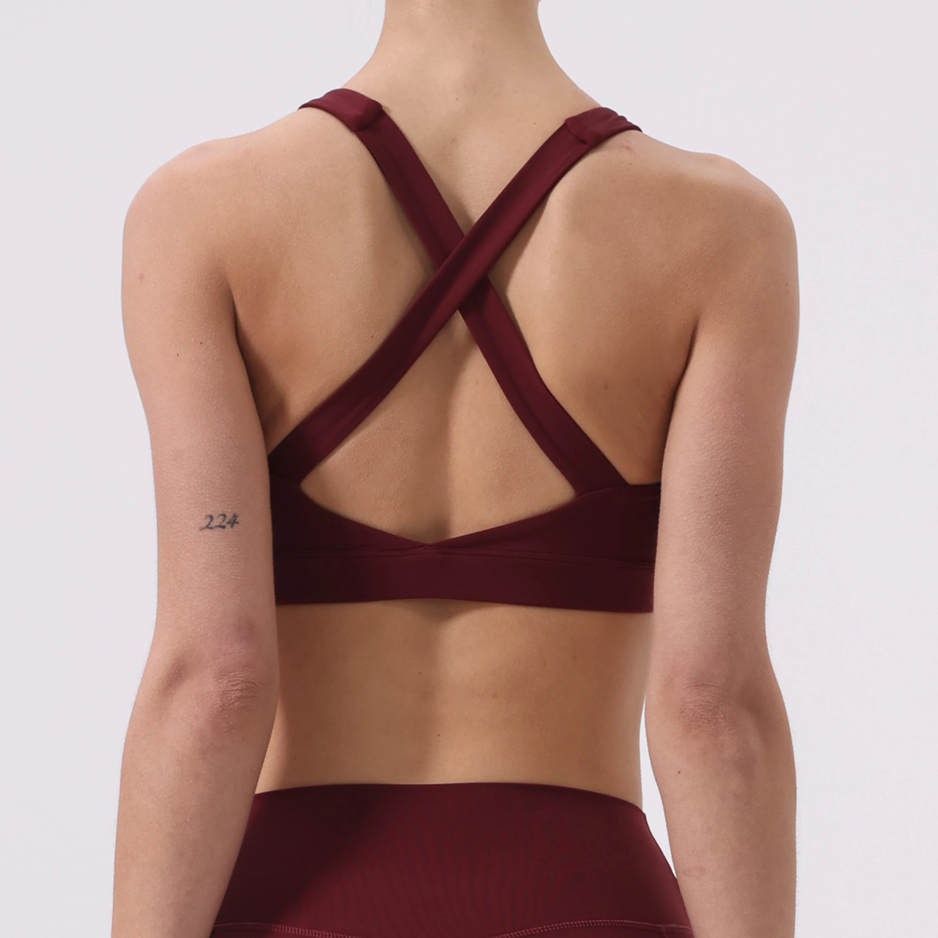 Women Cross Strap Sports Bra Top Women Push Up Sport Bra Yoga Gym Crop Top Brassiere Fitness Top Sport Bra Breathable Bras