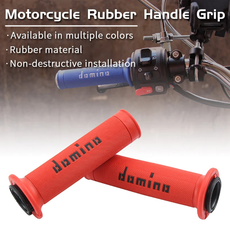 7/8" 22mm Handle Grips Motorcycle Grips Domino Dirt Pit Bike Motocross Handlebar Rubber Gel Hand Grip Brake Hands