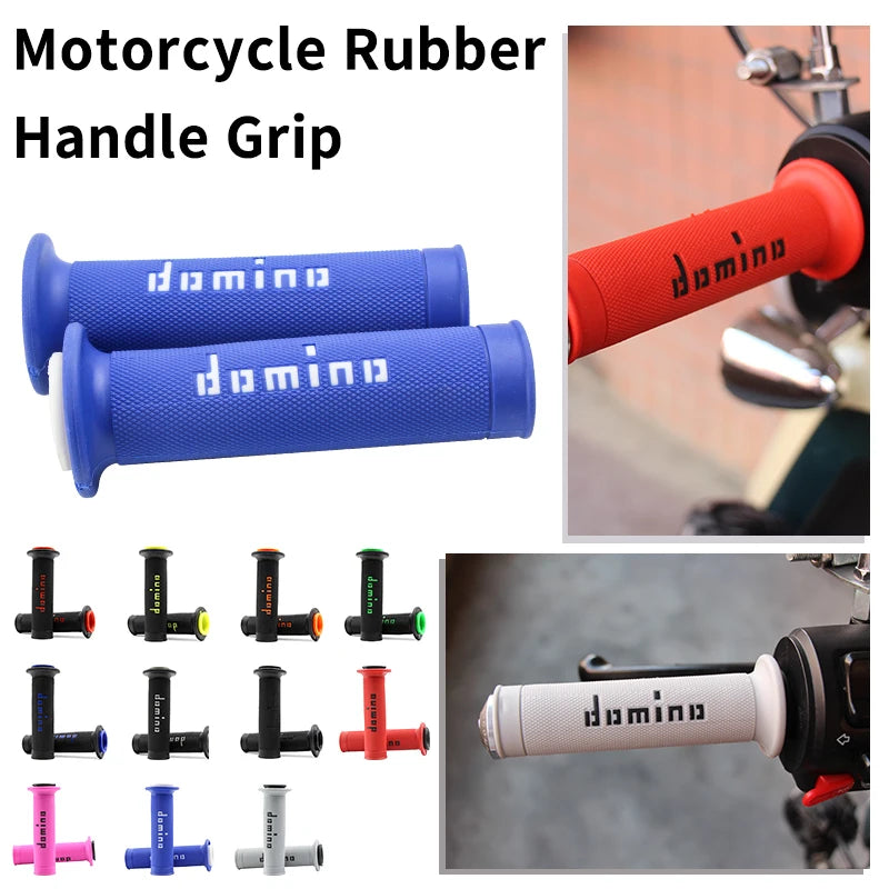 7/8" 22mm Handle Grips Motorcycle Grips Domino Dirt Pit Bike Motocross Handlebar Rubber Gel Hand Grip Brake Hands