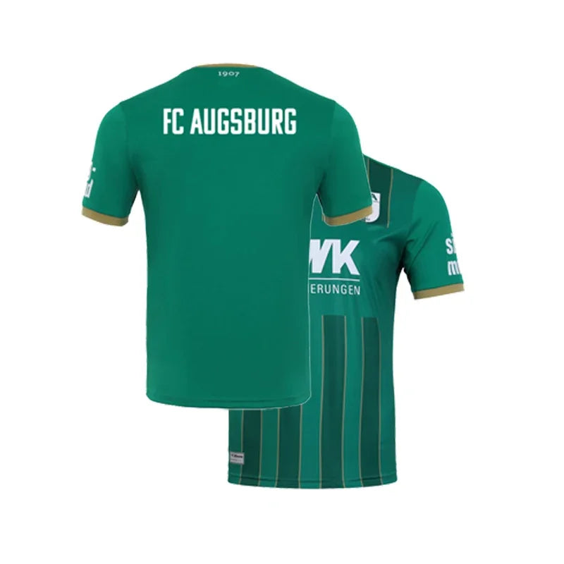 Soccer Match Training Jersey Men Women Clothes Augsburg Home Jersey Breathabe Quick-Drying Oversized Sports Casual Daily Tops