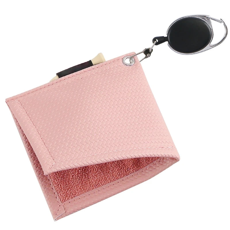 Golfs Club Cleaning Towel Cleaning Cloth with Buckle Water-Absorption Wipe Cloth