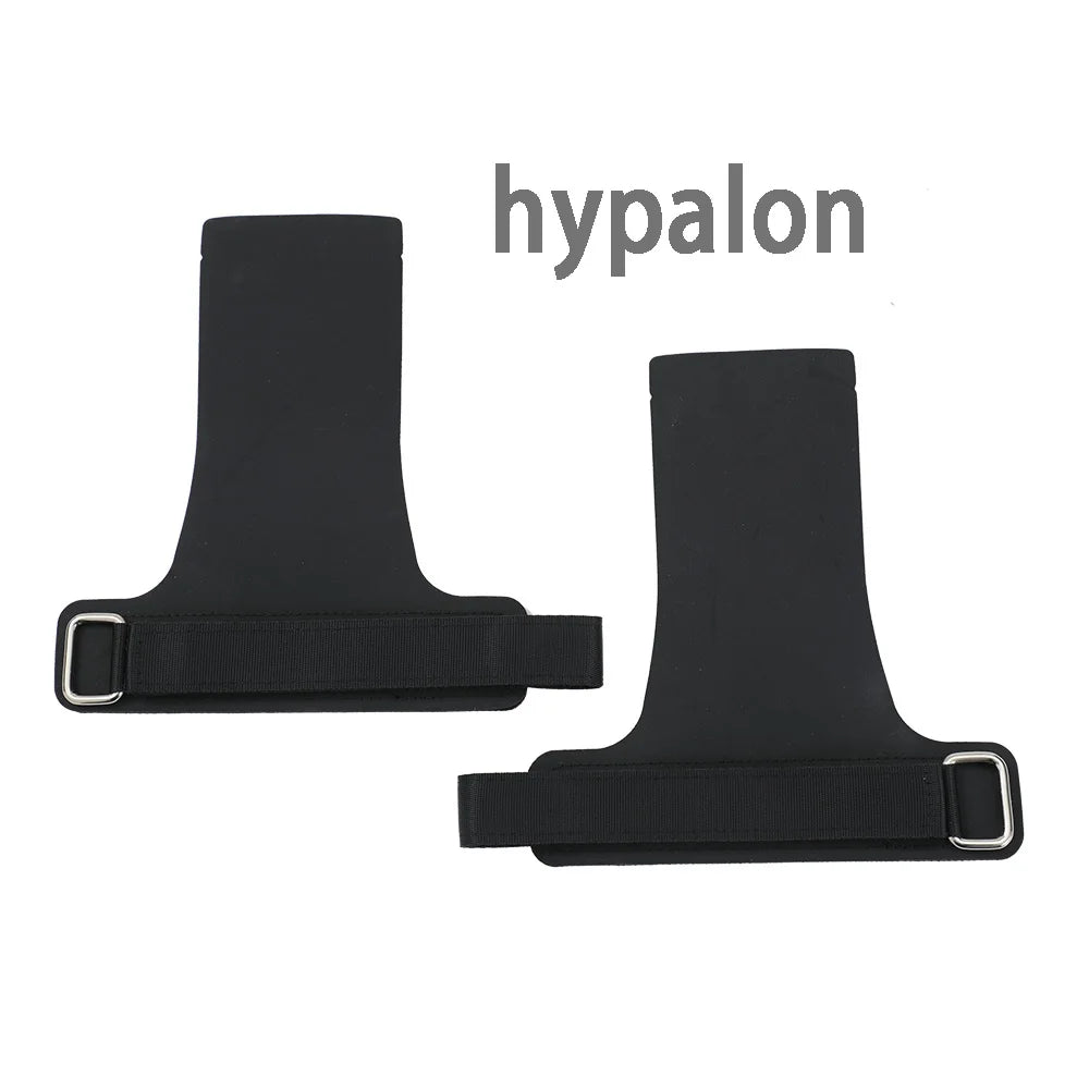 A Pair of Hypalon No-hole Hand Grips for Crossfit Pull-ups Cross Training Gymnastics WODS Weightlifting Palm Protector