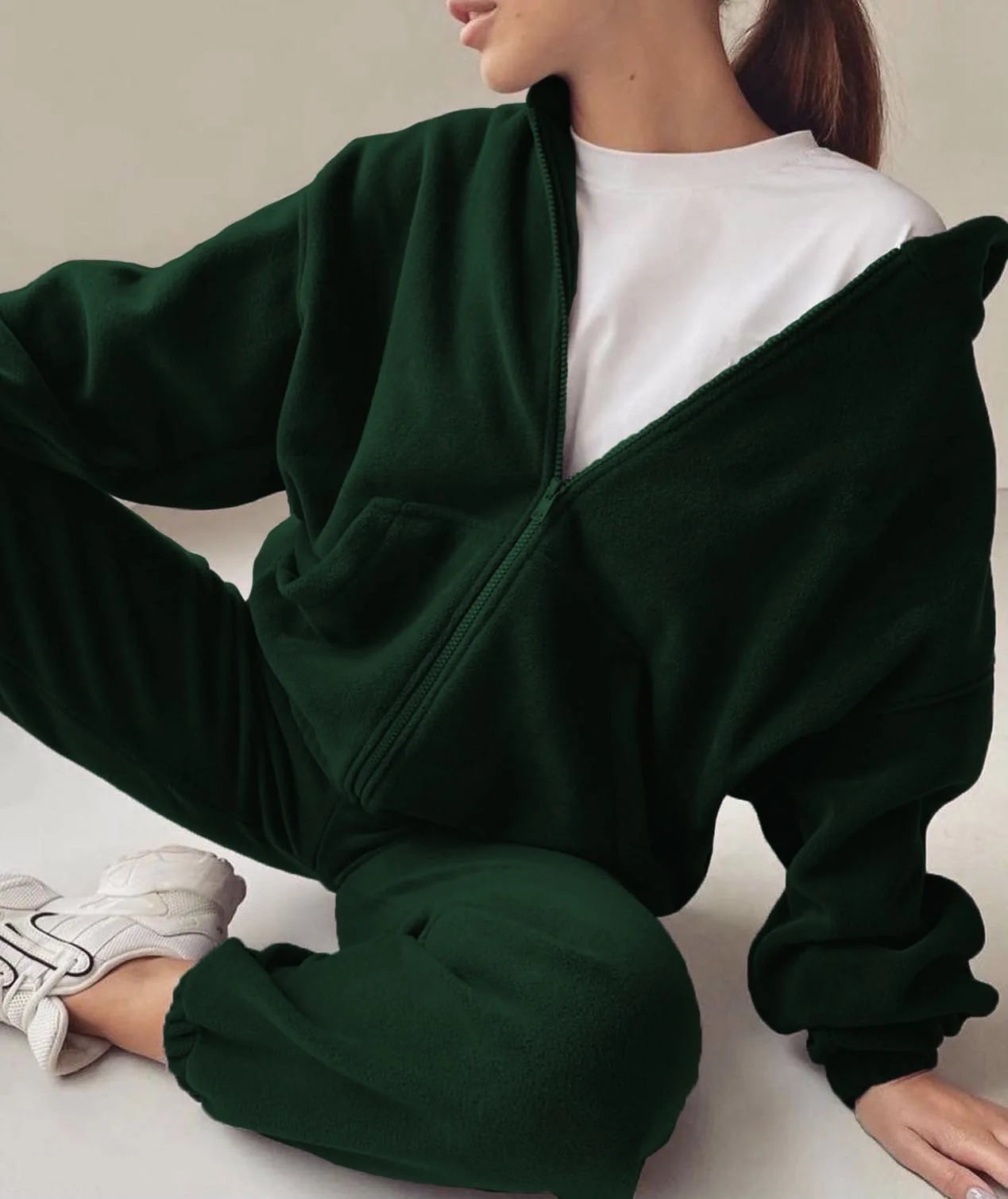 2pcs Women's Loose Sports Sweater Suit – Casual Streetwear Set