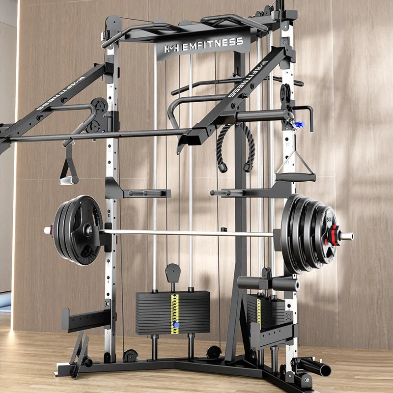 Gym commercial small bird dual arm machine comprehensive training device, multi-functional gantry strength fitness equipment