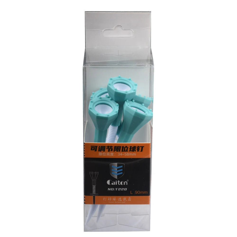 5Pcs/Set Plastic Golf Tees Adjustable Height Freely Durable Golf Tees Stable Training Ball Stand Tees for Golfer Practice