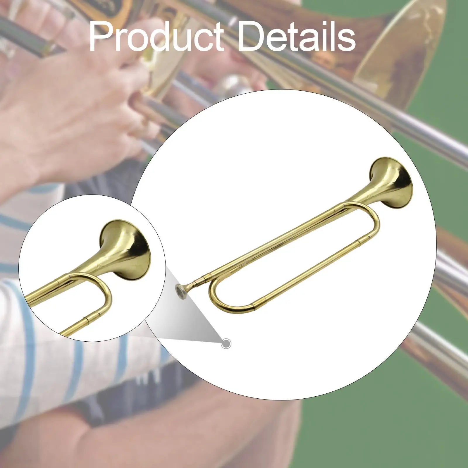 BB Trumpet Music Instrument Blowing Bugle for Professionals Adults Orchestra