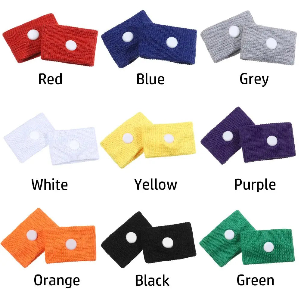 2PCS Sports Safety Wristbands Wrist Support Carsickness Seasick Anti Motion Sickness Wrist Bands Anti Nausea Wristbands