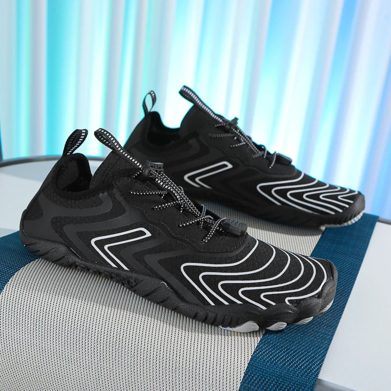 Sports Water Shoes Are Casual, Breathable, Lightweight, Quick-Drying, Barefoot, Suitable for Beach Vacation, Surfing, Swimming, Fishing, Diving, Fitness Training, Outdoor River Tracking, Adjustable Fit
