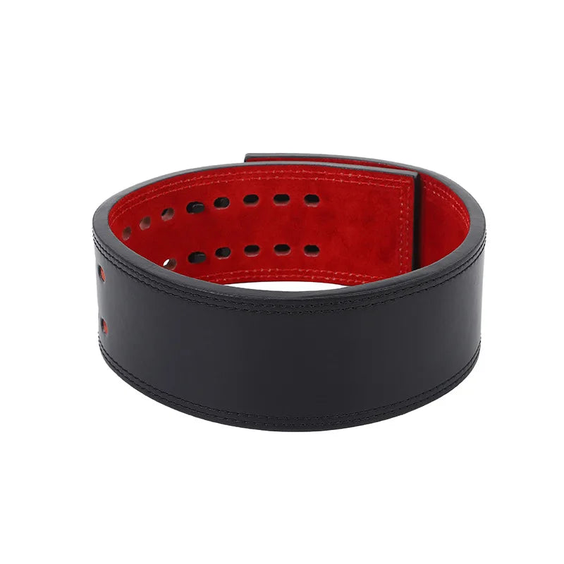 Fitness Weightlifting Cowhide Belt Squat Deadlift Waist Support Protector Belt Gym Strength Training Workout Sports Safety