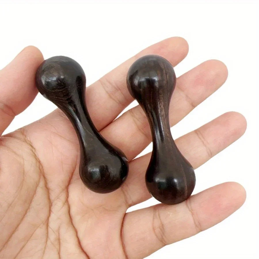 Mini Dumbbell - Decompression DIY Fingertip Joint Gyroscope - Decompression Finger Exercise Tool-Wooden for Knuckle Bone Design