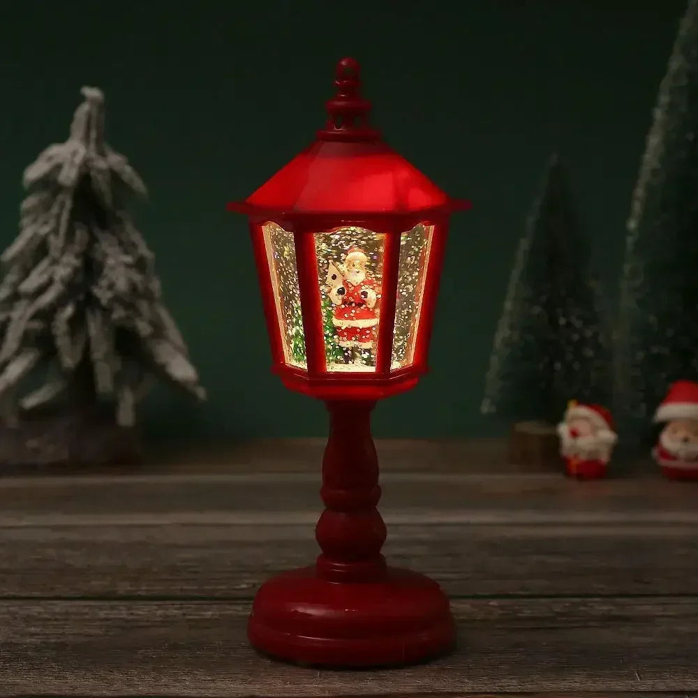 Christmas Santa Lantern Wind Lights, Merry Christmas Decoration, Home Ornament, New Year, 2024, Xmas, 2025