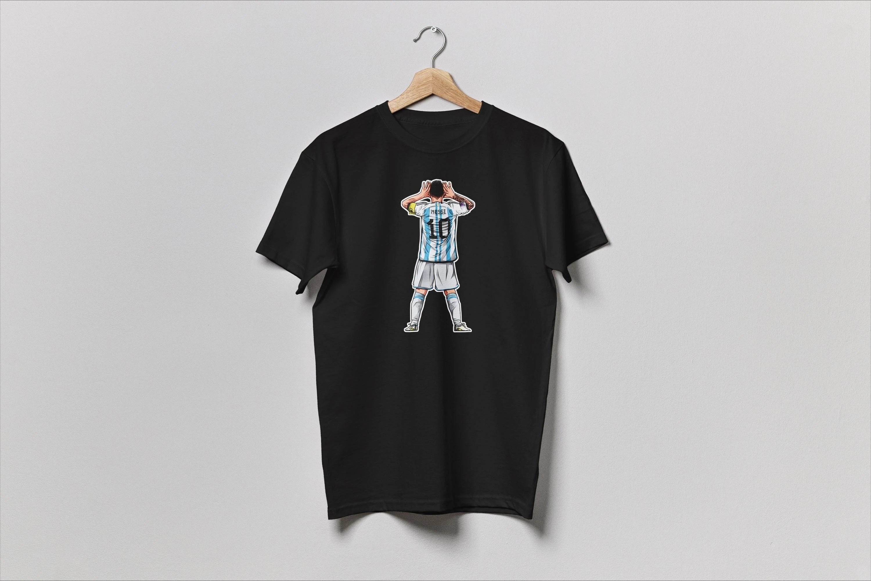 Messi Legendary Soccer Player Clothing Pattern Printing Summer Luxury Brand Cotton Men's and Women's T-Shirts Short Sleeves