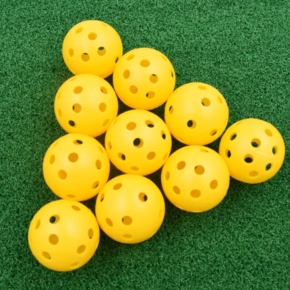10PcsGolf Practice Balls 41mm 26 Hole Plastic Golf balls Outdoor Golf Practice Balls Golf Accessories