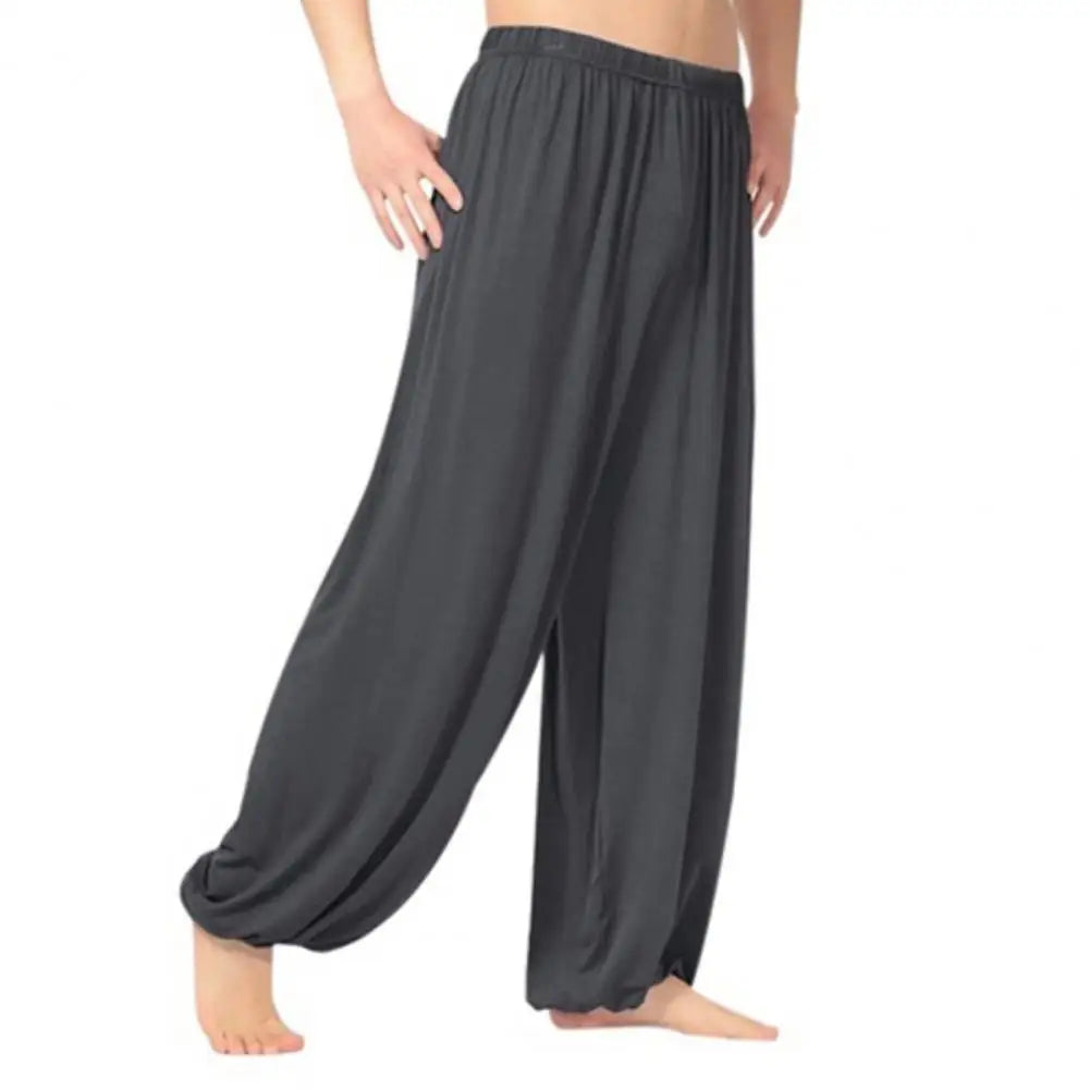 Women Men Harem Pants Modal Yoga Loose Long Pants Belly Dance Boho Sports Wide Trousers Quick Dry Sweatpants Yoga Clothing