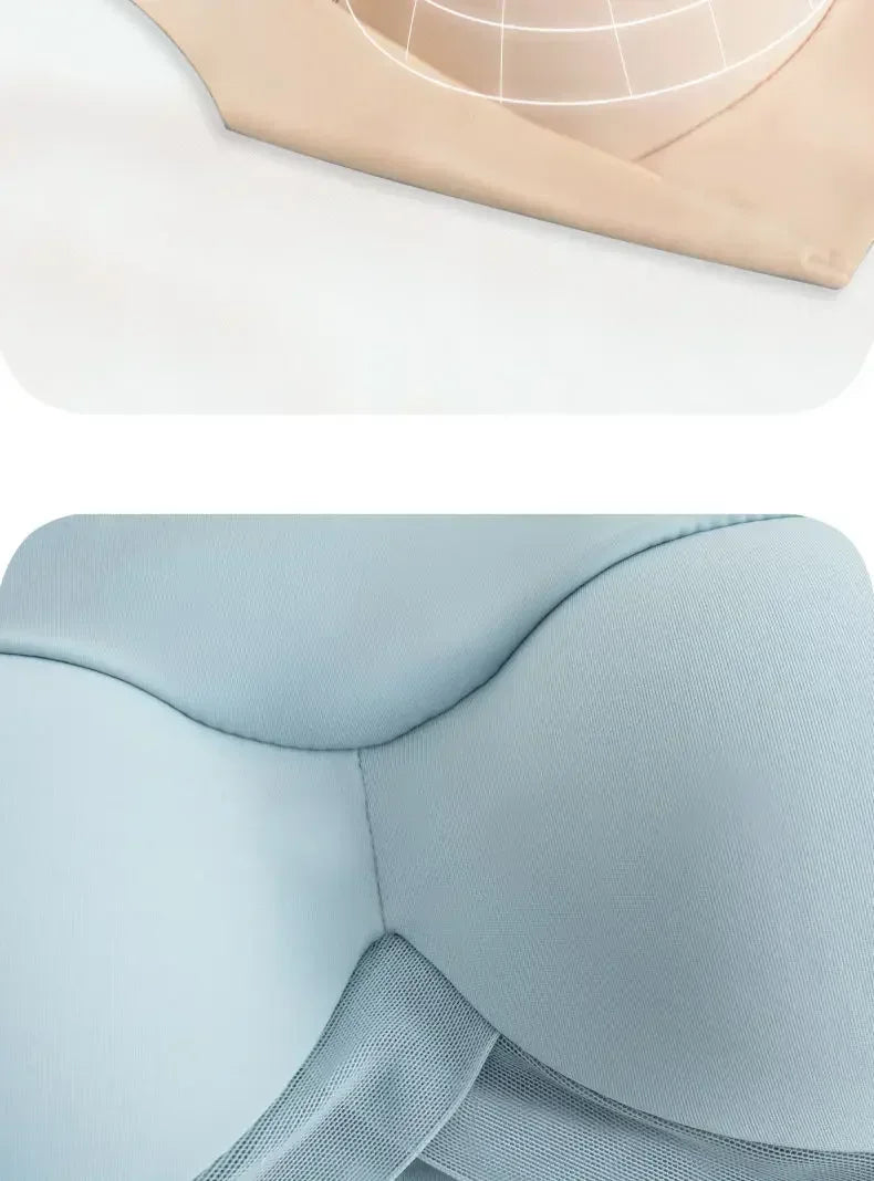 Women Lace Sport Bras Plus Size Seamless Bra Bralette Backless Lady Brassiere Vest Female Gathers Shock-Proof Wireless Top L-3XL