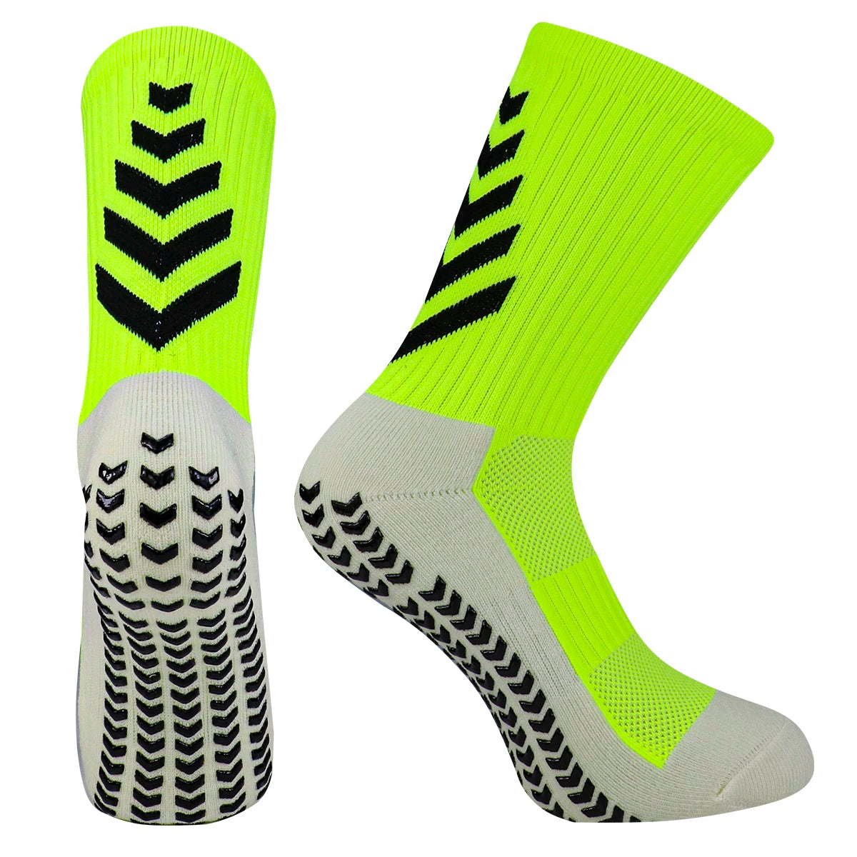 Football Socks Men Athletic Non Slip Soccer Socks Cushioned Breathable For Running Yoga Basketball Hiking Sports Grip Socks