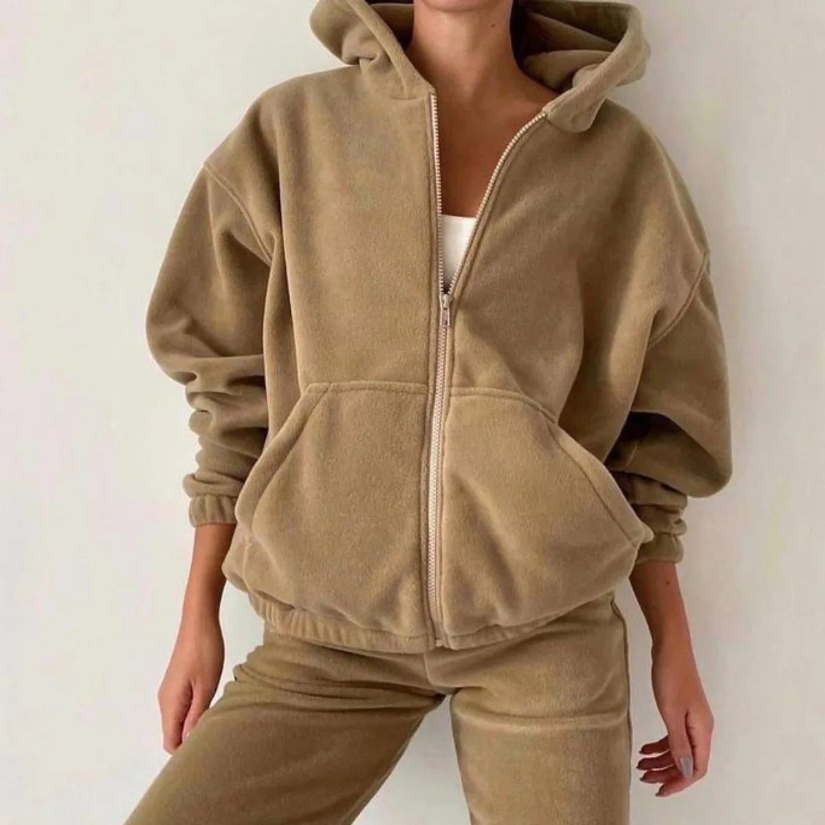 2pcs Women's Loose Sports Sweater Suit – Casual Streetwear Set