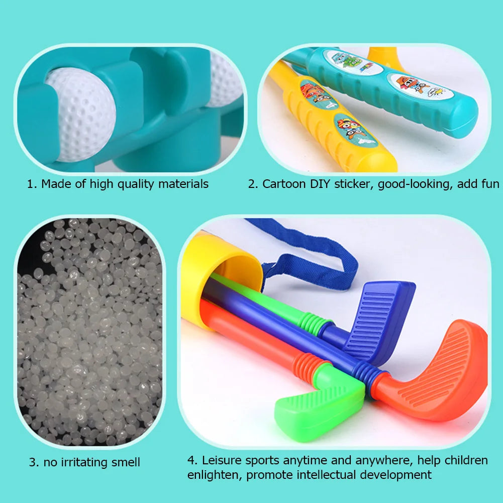 Clubs Set Parent Child Educational Activities Outdoor Sports Game Toy Game Outdoor Sports Golf Clubs