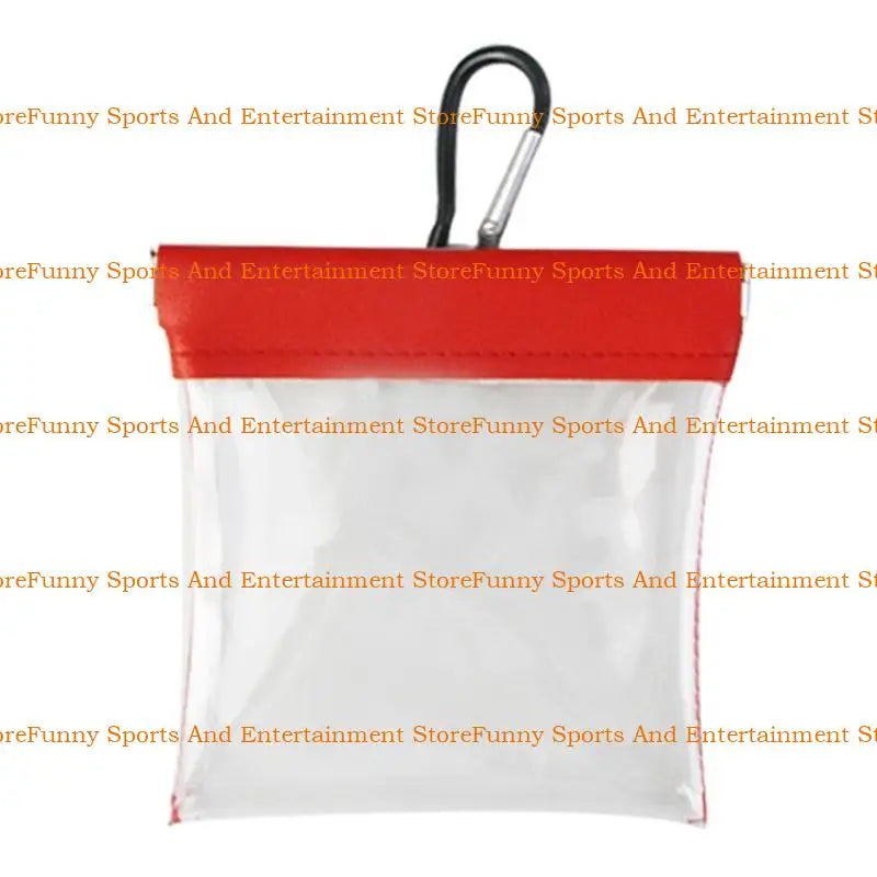 C4DE Golf Tees Golf Balls Bag With Clip Light Weight Golf Tees Holder Clear Storage Bags Outdoor Sports Golf Supplies