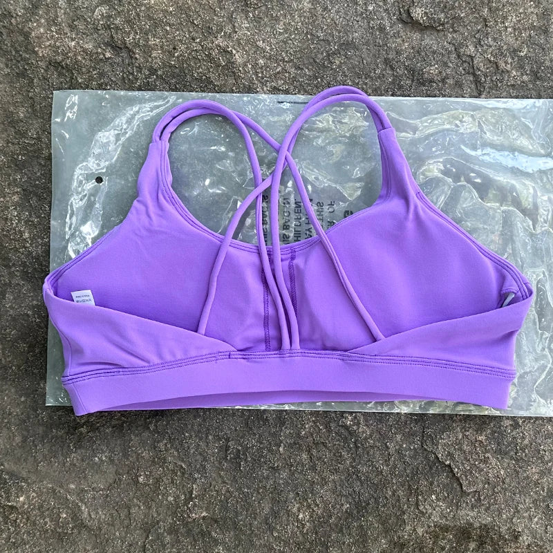 Women Sports Bra Cross Strap Top Women Push Up Sport Bra Yoga Gym Crop Top Brassiere Fitness Top Sport Bra Breathable Bras