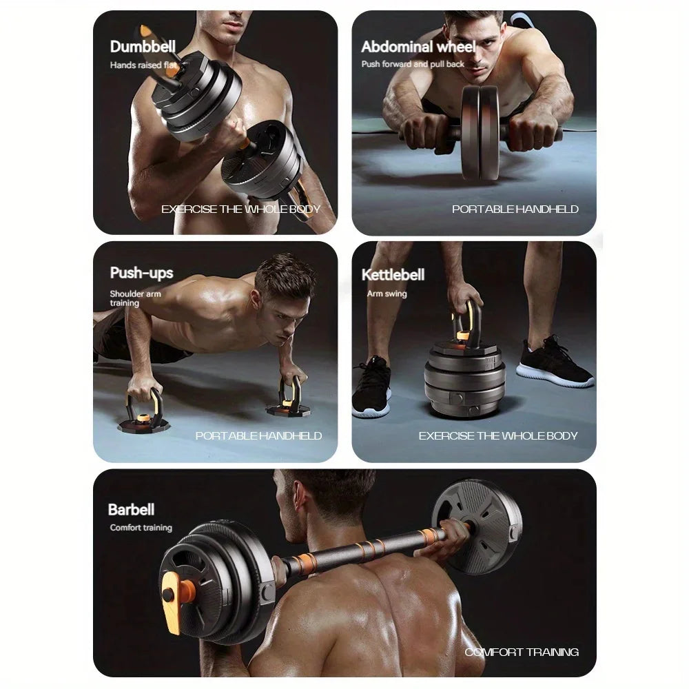 Dumbbells Rod Adjustable Install Dumbbells Set Connect Rod With Nuts Accessory Gym Exercise Equipment Fitness