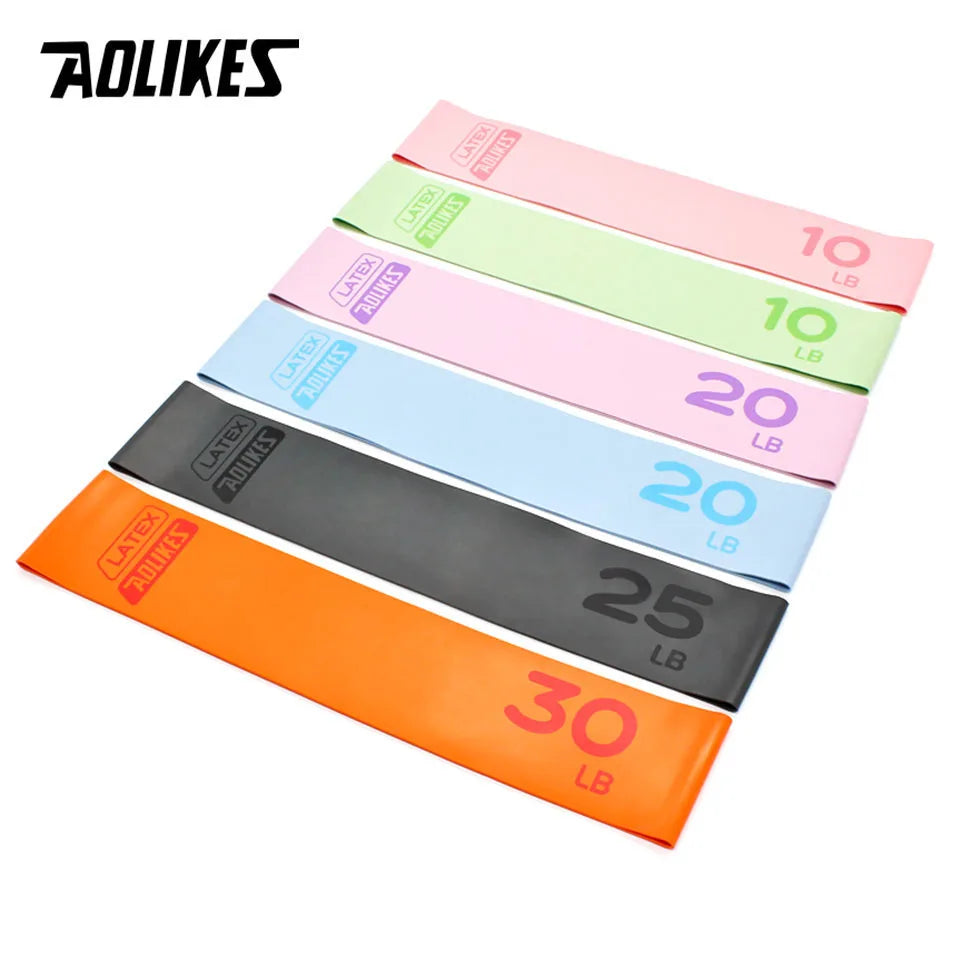 AOLIKES 1PCS Fitness Elastic Resistance Bands Home training yoga sport resistance bands Stretching Pilates Crossfit Workout Gym