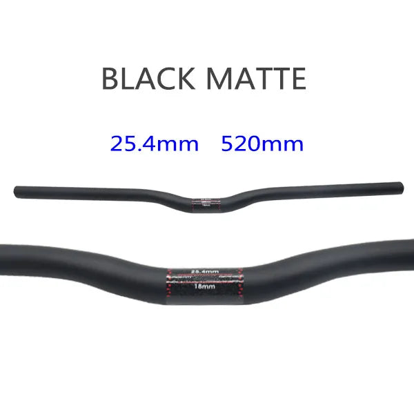 25.4 Full Carbon Handlebar Folding Bike Horizontal Handle Bar 400-700MM One-Shaped Ultralight Bicycle Straight Handlebar