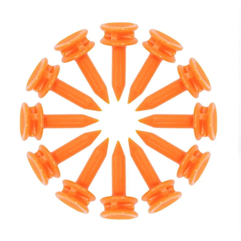 100Pcs Professional Short Golf Tees Plastic Step Down Cactle Tees Double Deck Golf Tees for Golf Practice Part