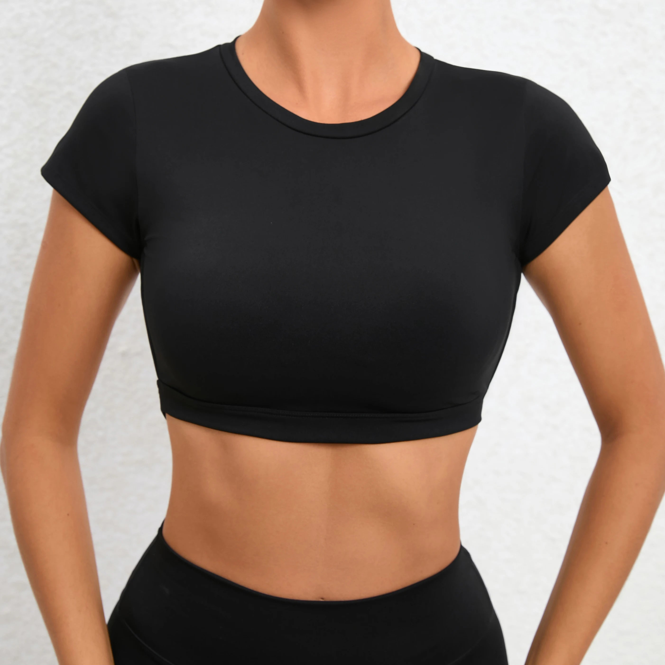 Sports Muscle Back Tee Without Padded Women Backless Sports Shirts Workout Gym Training Yoga T-Shirt Outdoor Open Back Tops