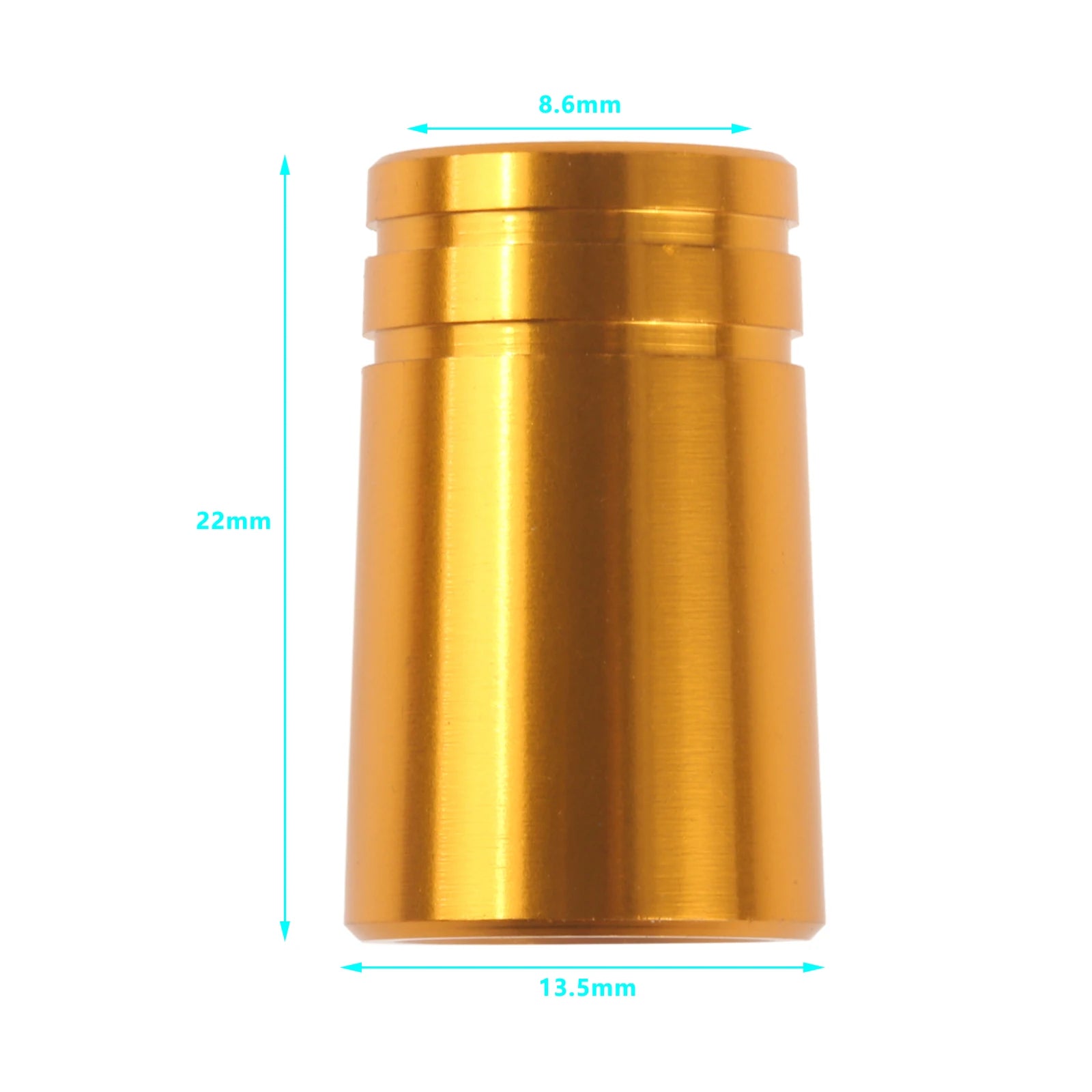 10Pcs Aluminum Alloy Golf Ferrules for 0.335,0.350,0.370 Tip Irons Shaft Adapter Sleeve Ferrules Club Shaft Ball Connection Ring