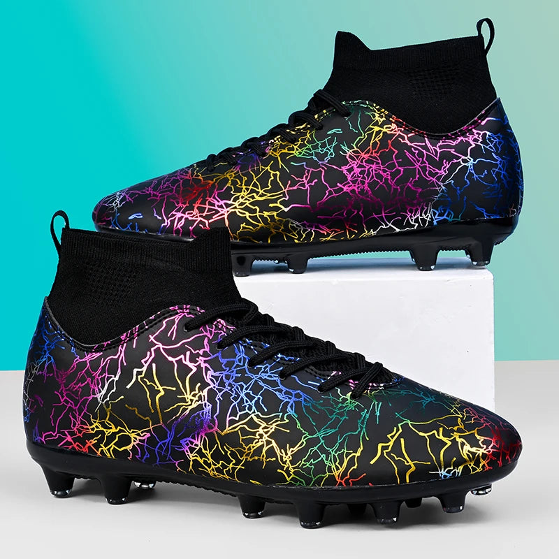 Soccer Shoes Original Men Football Boots Child Studded Boots Soccer Tennis Shoes Non-slip Training Sneakers Turf Futsal Trainers