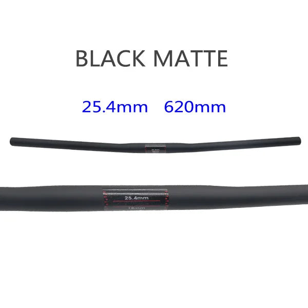 25.4 Full Carbon Handlebar Folding Bike Horizontal Handle Bar 400-700MM One-Shaped Ultralight Bicycle Straight Handlebar