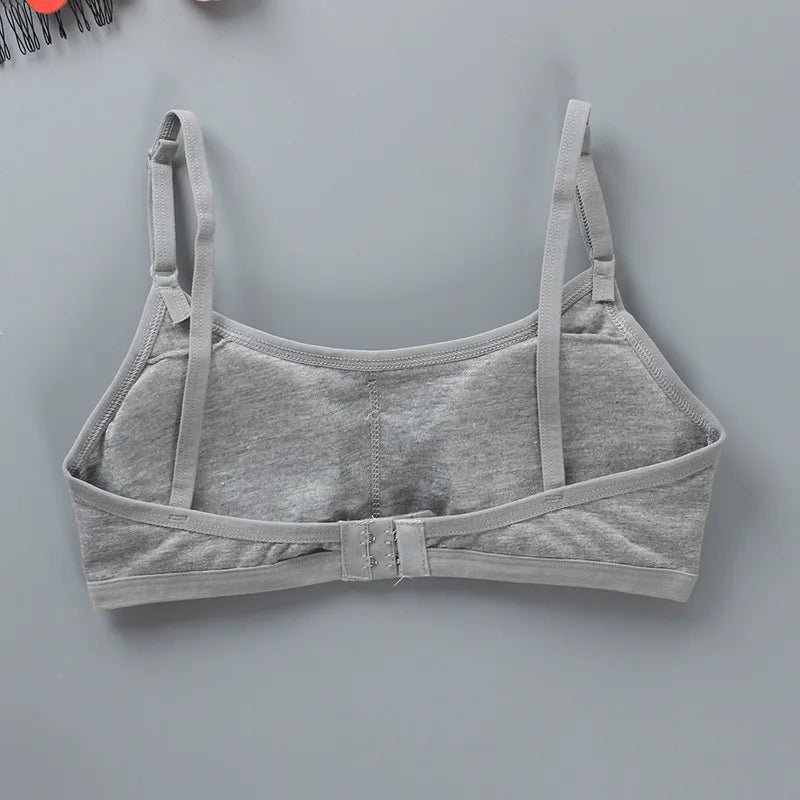 8-16 Years Cotton Girls Training Bra Adolescente Girl's Sport Bras Teen Girl Underwear Push Up Teens Bras With Chest Pad KF027