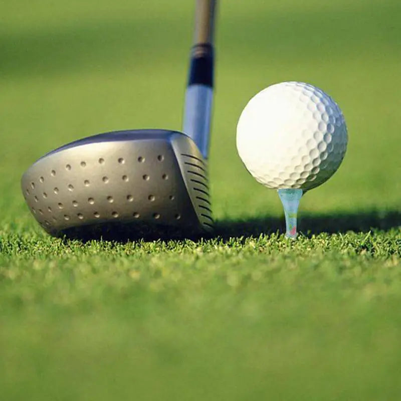 Golf Practice Tees 50pcs Professional Practice Colorful Golf Tees Wood Material Golf Equipment For Golf Novices Professions And