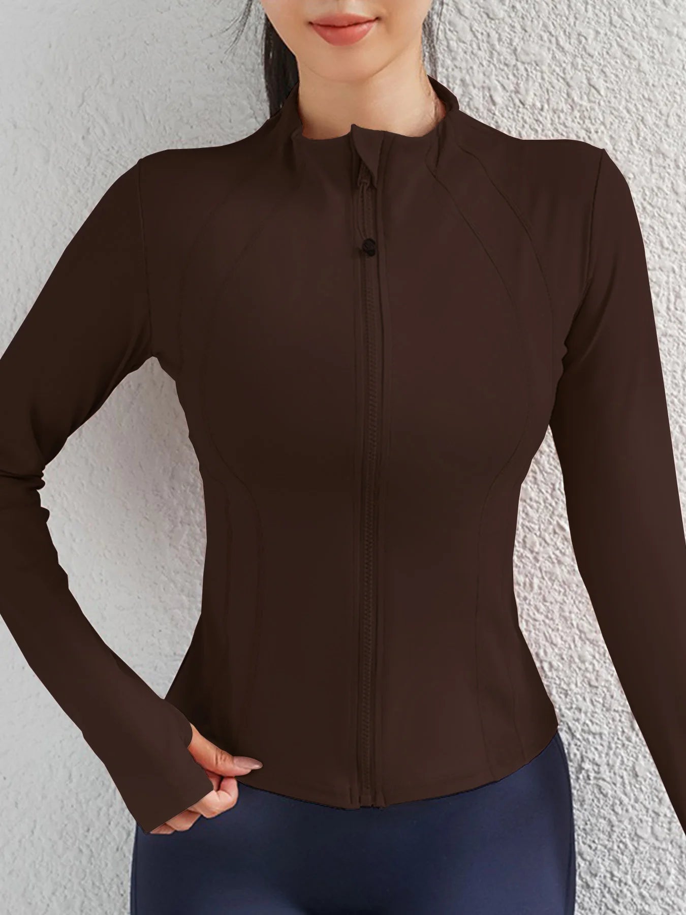 Yoga Clothes Windbreaker Sportswear Woman Running Long Sleeve Sweatshirt Sports Jackets Top Women Workout Tops Activewear