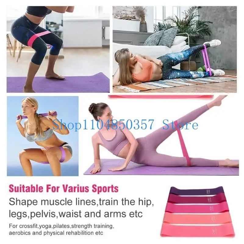 5asd 10/15/20/30/40lbs Resistance Bands Fitness Bands Exercise Bands Latex Bands Workout Bands for Muscle Strength Training