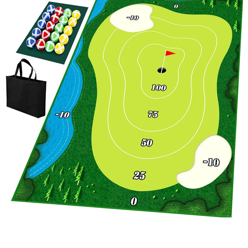 Adult Kids Indoor Golf Game Golf Course Casual Golf Game Set
